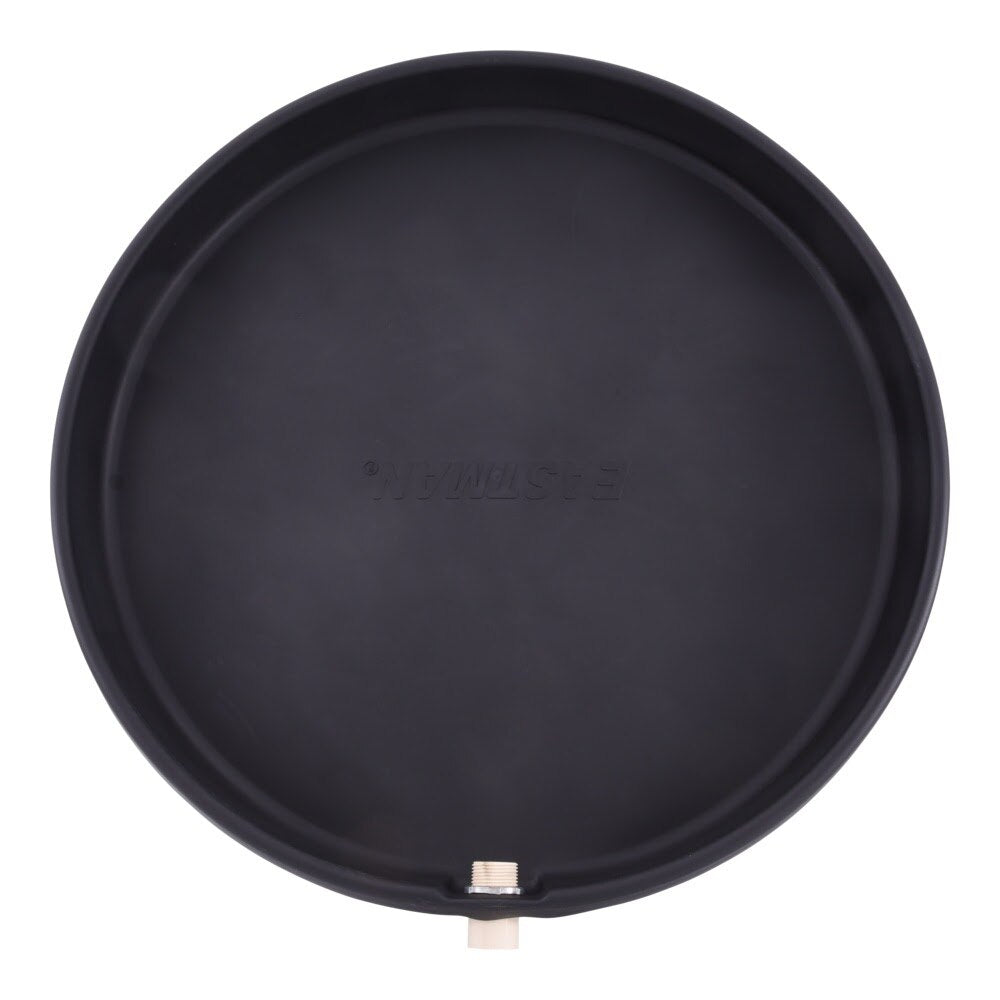 Eastman 60082CPN 24 in ID Black Plastic Water Heater Pan with CPVC Fitting - 2
