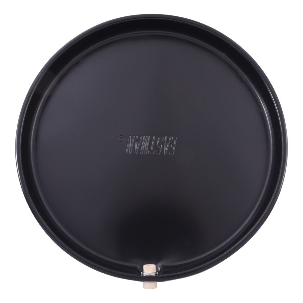 Eastman 60083CPN 26 in ID Black Plastic Water Heater Pan with CPVC Drain Fitting - 2