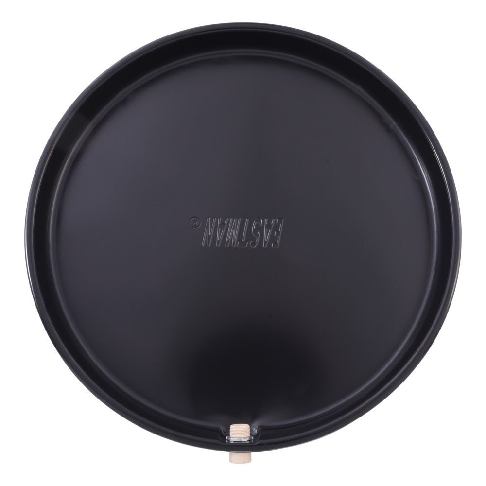 Eastman 60083CPN 26 in ID Black Plastic Water Heater Pan with CPVC Drain Fitting - 2