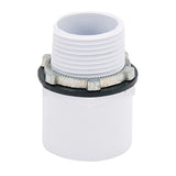 Eastman 60087 28 in ID x 30 in OD Aluminum Water Heater Drain Pan with CPVC Fitting - 2