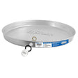 Eastman 60094 30 in ID x 32 in OD Aluminum Water Heater Drain Pan with CPVC Fittings