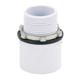 Eastman 60094 30 in ID x 32 in OD Aluminum Water Heater Drain Pan with CPVC Fittings - 2