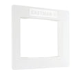 Eastman 60222 White Plastic Trim Plate for Square Icemaker Outlet Box 7-1/2 in x 5-5/8 in