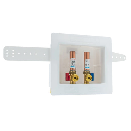 Eastman 60227 1/2 in. CPVC Dual Drain Washing Machine Outlet Box with Hammer Arrestors