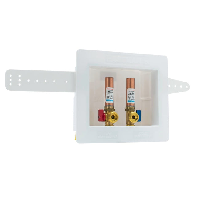 Eastman 60227 1/2 in. CPVC Dual Drain Washing Machine Outlet Box with Hammer Arrestors