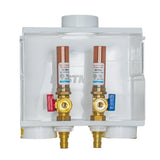 Eastman 60231 1/2 in. Expansion PEX F1960 Dual Drain Washing Machine Outlet Box with Hammer Arrestors - 3