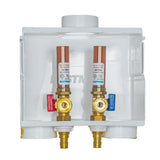 Eastman 60231 1/2 in. Expansion PEX F1960 Dual Drain Washing Machine Outlet Box with Hammer Arrestors - 3