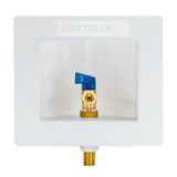 Eastman 60232 1/2 in. Sweat Ice Maker Outlet Box with Quarter Turn Ball Valve