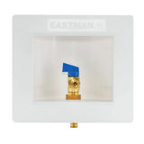 Eastman 60233 1/2 in Crimp PEX Ice Maker Outlet Box with 1/4 Turn Ball Valve