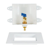 Eastman 60233 1/2 in Crimp PEX Ice Maker Outlet Box with 1/4 Turn Ball Valve - 2