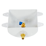 Eastman 60233 1/2 in Crimp PEX Ice Maker Outlet Box with 1/4 Turn Ball Valve - 3