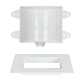 Eastman 60235 White Plastic Icemaker Outlet Box Less Valve - 2