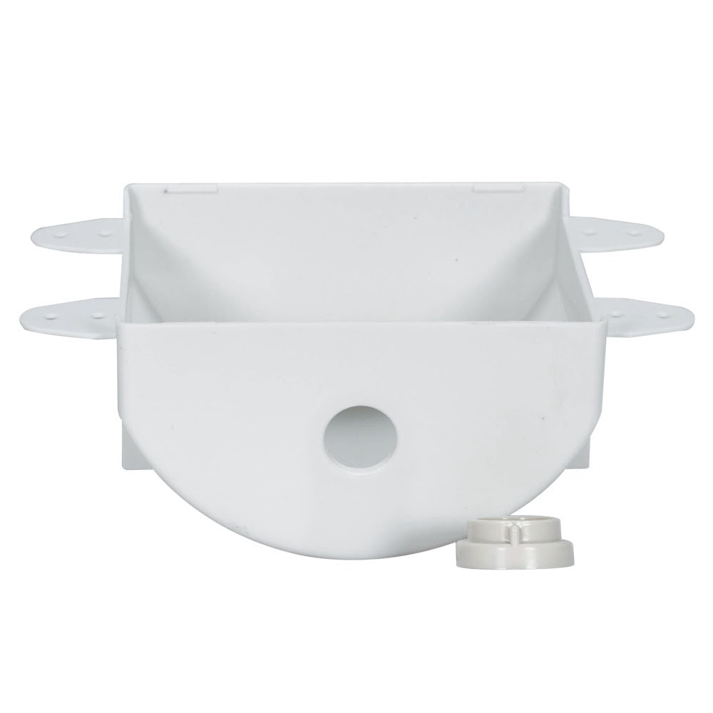 Eastman 60235 White Plastic Icemaker Outlet Box Less Valve - 3