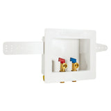 Eastman 60243 1/2 in. Sweat Dual-Drain Washing Machine Outlet Box with Ball Valves