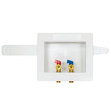 Eastman 60243 1/2 in. Sweat Dual-Drain Washing Machine Outlet Box with Ball Valves - 2