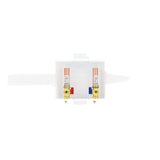 Eastman 60246 1/2 in. CPVC Center Drain Washing Machine Outlet Box with Hammer Arrestors - 2