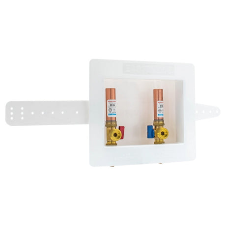 Eastman 60247 1/2 in. Crimp PEX Center Drain Washing Machine Outlet Box with Hammer Arrestors