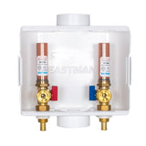 Eastman 60247 1/2 in. Crimp PEX Center Drain Washing Machine Outlet Box with Hammer Arrestors - 3