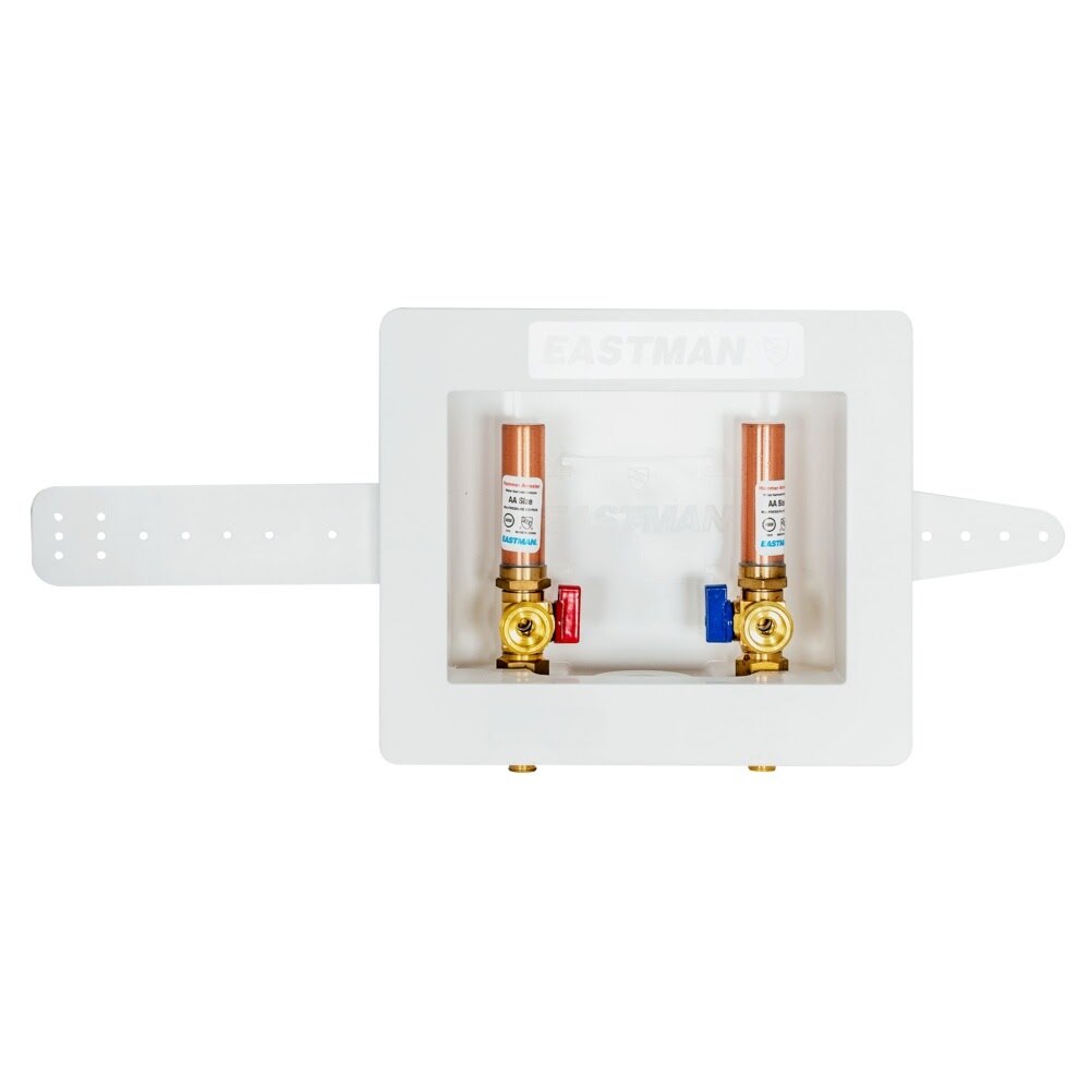 Eastman 60254 1/2 in. Expansion PEX Center Drain Washing Machine Outlet Box with Hammer Arresters - 2