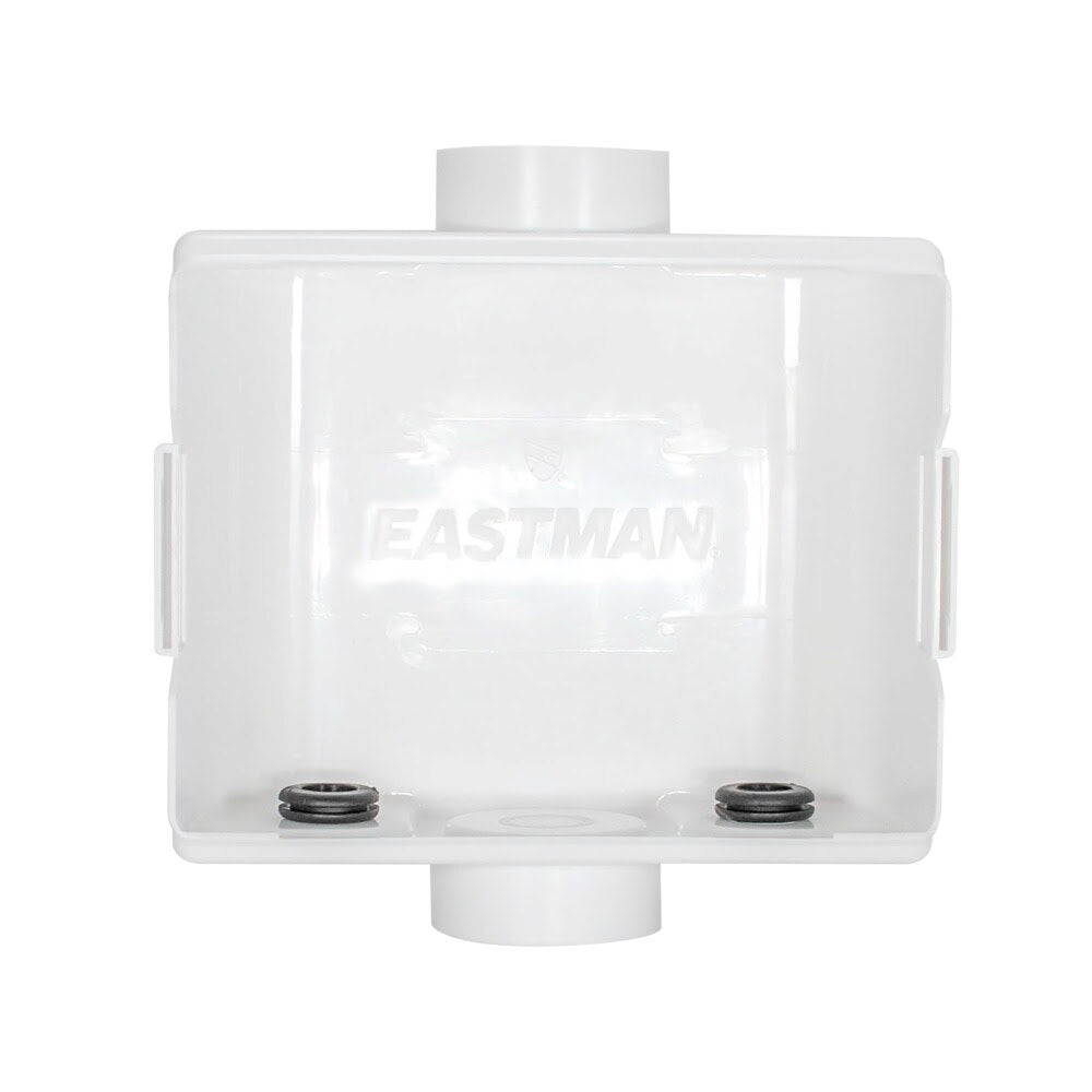 Eastman 60256 Center Drain Washing Machine Outlet Box Without Valve 10.43 in x 3.94 in x 9.25 in - 3