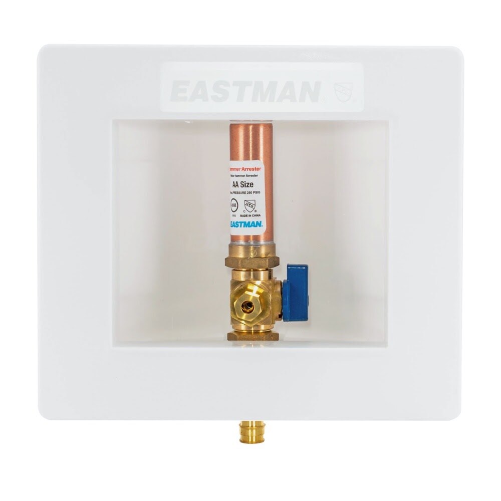 Eastman 60258 Ice Maker Outlet Box with Hammer Arrestor for 1/2 in. Expansion PEX