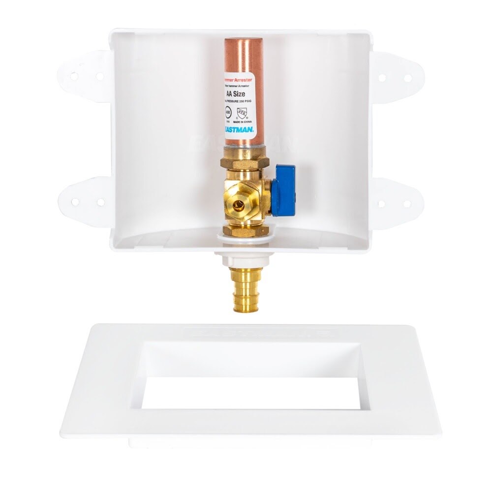 Eastman 60258 Ice Maker Outlet Box with Hammer Arrestor for 1/2 in. Expansion PEX - 2