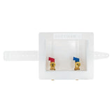 Eastman 60260 1/2 in. Expansion PEX Center Drain Washing Machine Outlet Box with 1/4 Turn Ball Valves - 2