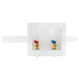 Eastman 60260 1/2 in. Expansion PEX Center Drain Washing Machine Outlet Box with 1/4 Turn Ball Valves - 2