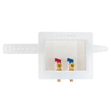 Eastman 60261 1/2 in. Expansion PEX Dual Drain Washing Machine Outlet Box with 1/4-Turn Ball Valves - 2