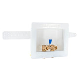 Eastman 60267 1/2 in. Sweat 1-Lever Dual Drain Washing Machine Outlet Box