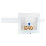 Eastman 60267 1/2 in. Sweat 1-Lever Dual Drain Washing Machine Outlet Box