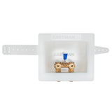Eastman 60267 1/2 in. Sweat 1-Lever Dual Drain Washing Machine Outlet Box - 2