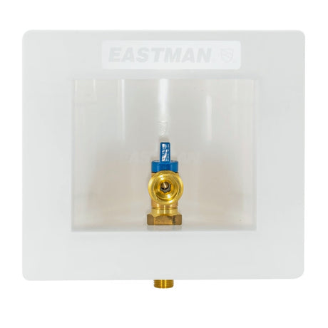Eastman 60270 Half Inch Sweat Steam Dryer Outlet Box with Quarter Turn Cold Ball Valve