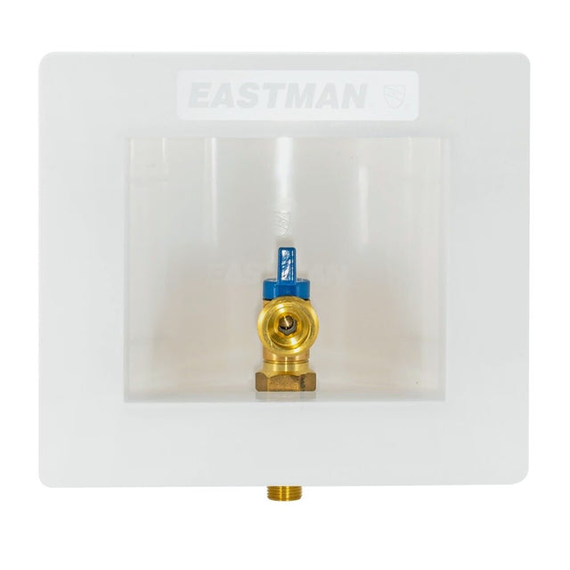 Eastman 60270 Half Inch Sweat Steam Dryer Outlet Box with Quarter Turn Cold Ball Valve