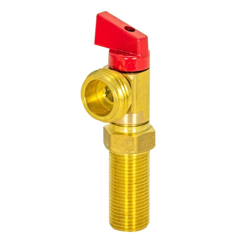 Eastman 60280 1/2 in. MIP Sweat Brass Red Handle Hot Washing Machine Valve