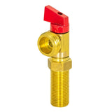 Eastman 60280 1/2 in. MIP Sweat Brass Red Handle Hot Washing Machine Valve