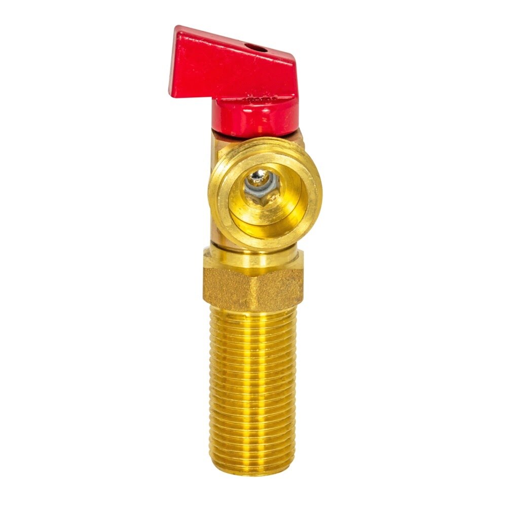 Eastman 60280 1/2 in. MIP Sweat Brass Red Handle Hot Washing Machine Valve - 3