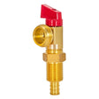 Eastman 60282 1/2 in Crimp PEX Hot Washing Machine Outlet Box Valve with Red Handle