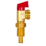 Eastman 60282 1/2 in Crimp PEX Hot Washing Machine Outlet Box Valve with Red Handle - 2