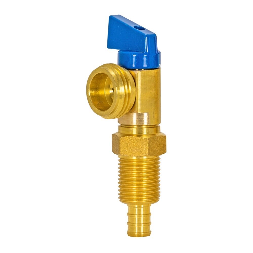 Eastman 60283 Half Inch Crimp PEX Cold Washing Machine Outlet Box Valve with Blue Handle
