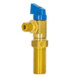 Eastman 60284 Brass Ice Maker Outlet Box Ball Valve 1/2 in MIP Sweat x 1/4 in Compression