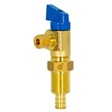 Eastman 60285 1/2 in Crimp PEX x 1/4 in Compression Ice Maker Outlet Box Ball Valve