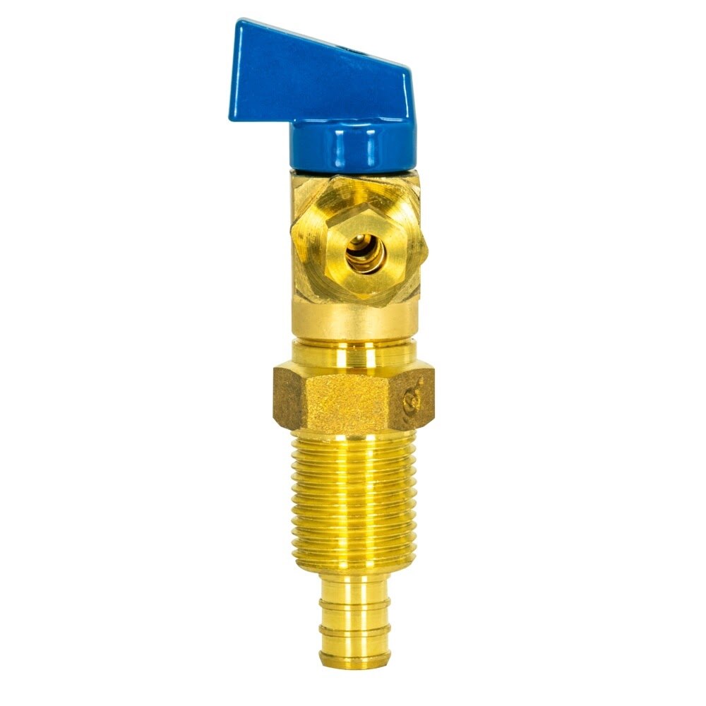 Eastman 60285 1/2 in Crimp PEX x 1/4 in Compression Ice Maker Outlet Box Ball Valve - 3