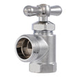 Eastman 60303 1/2 in. FIP x 3/4 in. MHT Chrome Plated Brass Multi Turn Washing Machine Valve