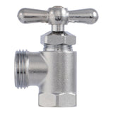 Eastman 60303 1/2 in. FIP x 3/4 in. MHT Chrome Plated Brass Multi Turn Washing Machine Valve - 4