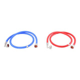 Eastman 60314P 4 ft PVC Washing Machine Hoses with 90 Degree Elbows (2 Pack) - 2