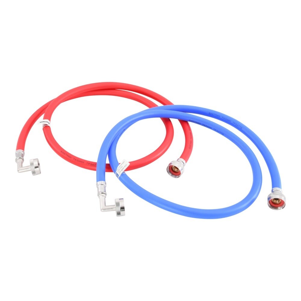 Eastman 60315P 5 ft PVC Washing Machine Hoses with 90 Degree Elbows (2 Pack)