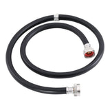 Eastman 60321P 4 ft Black PVC Washing Machine Hose for Residential Washer Water Supply