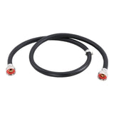 Eastman 60321P 4 ft Black PVC Washing Machine Hose for Residential Washer Water Supply - 2