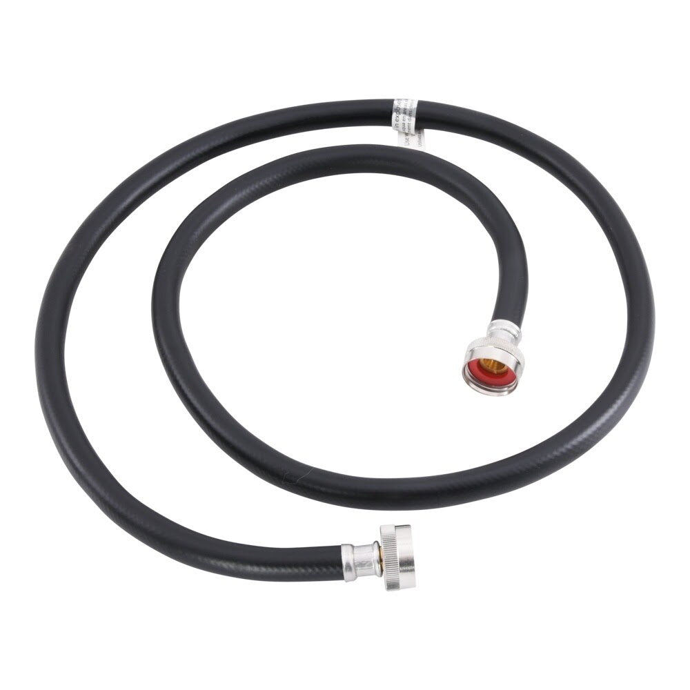 Eastman 60323P 3/4 in x 5 ft Black PVC Washing Machine Hose with Brass Fittings